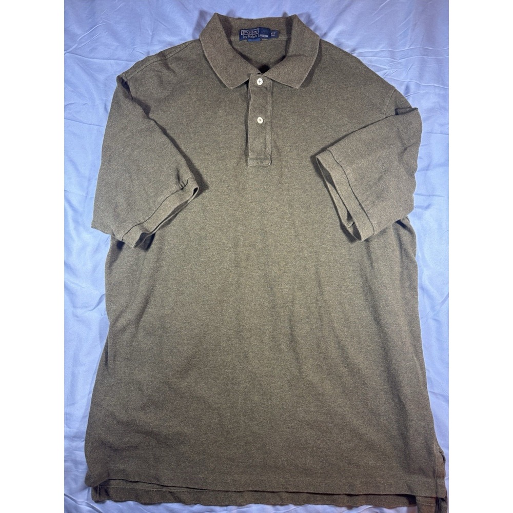 Polo Ralph Lauren Grey Short Sleeve Polo Size XLT